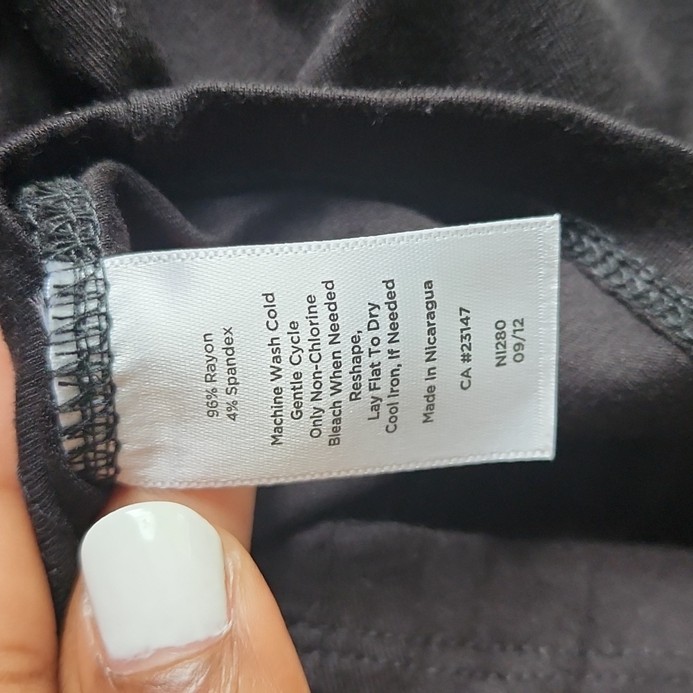 Talbots black wrap top - Picture 4 of 4